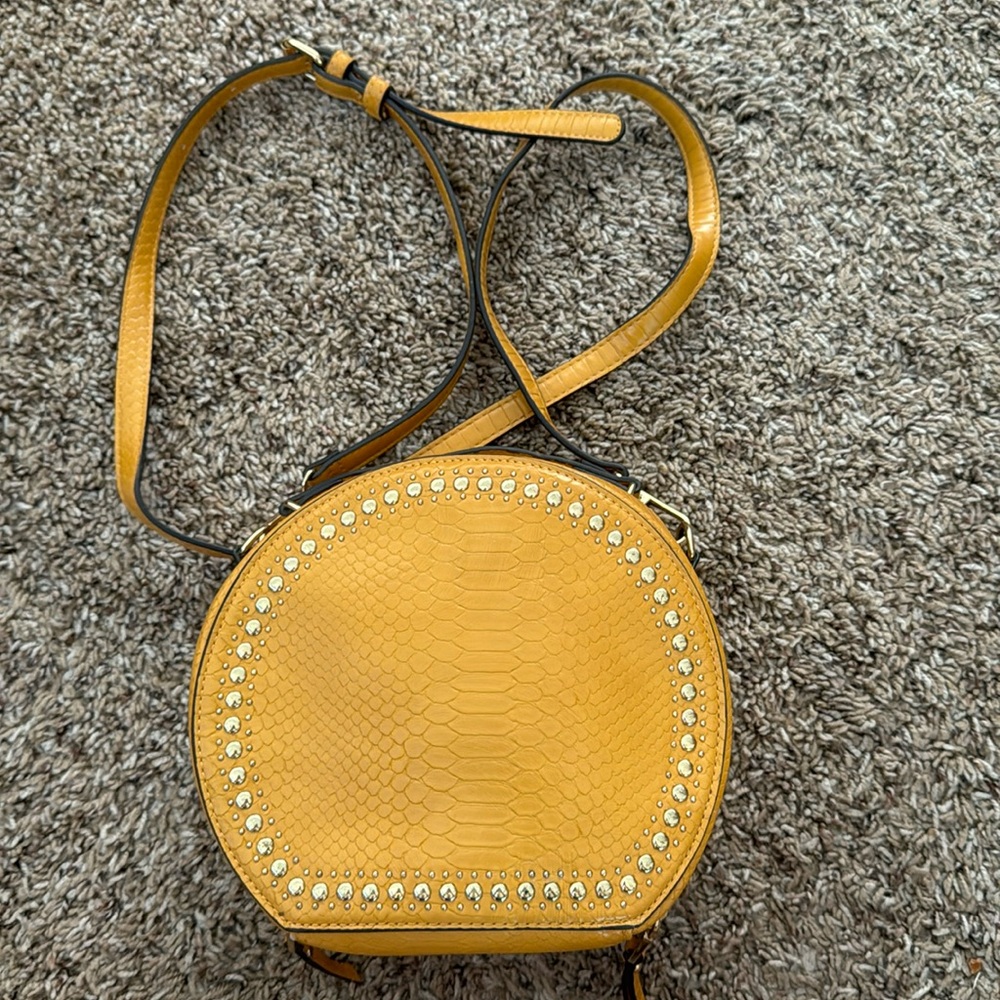 INC mustard crossbody bag